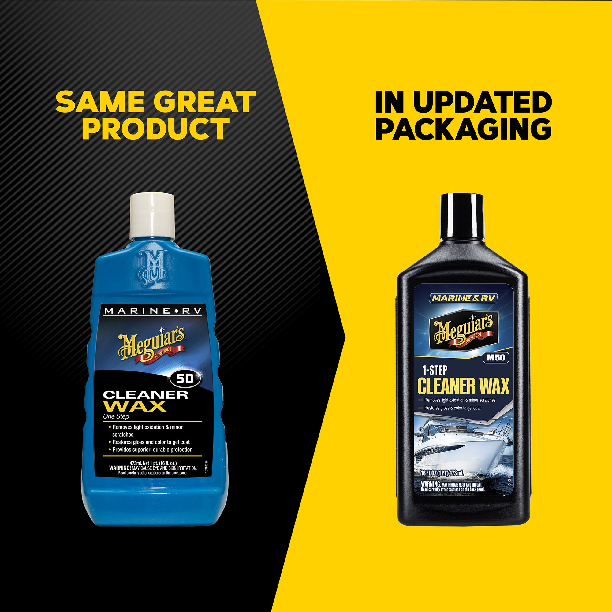 Meguiar's Marine/RV One Step Cleaner Wax, #50 - 16 oz.