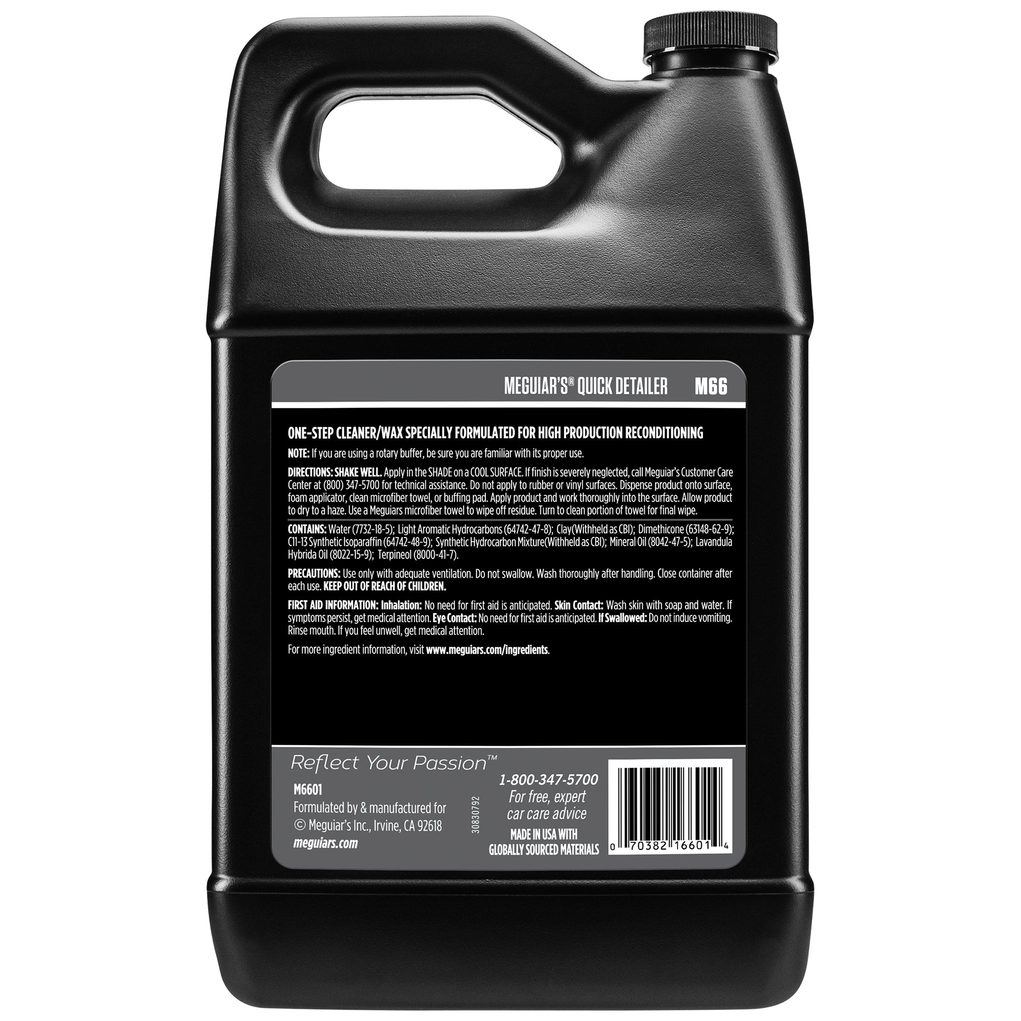 Meguiar's Professional Quick Detailer, M66 - 1 gal.