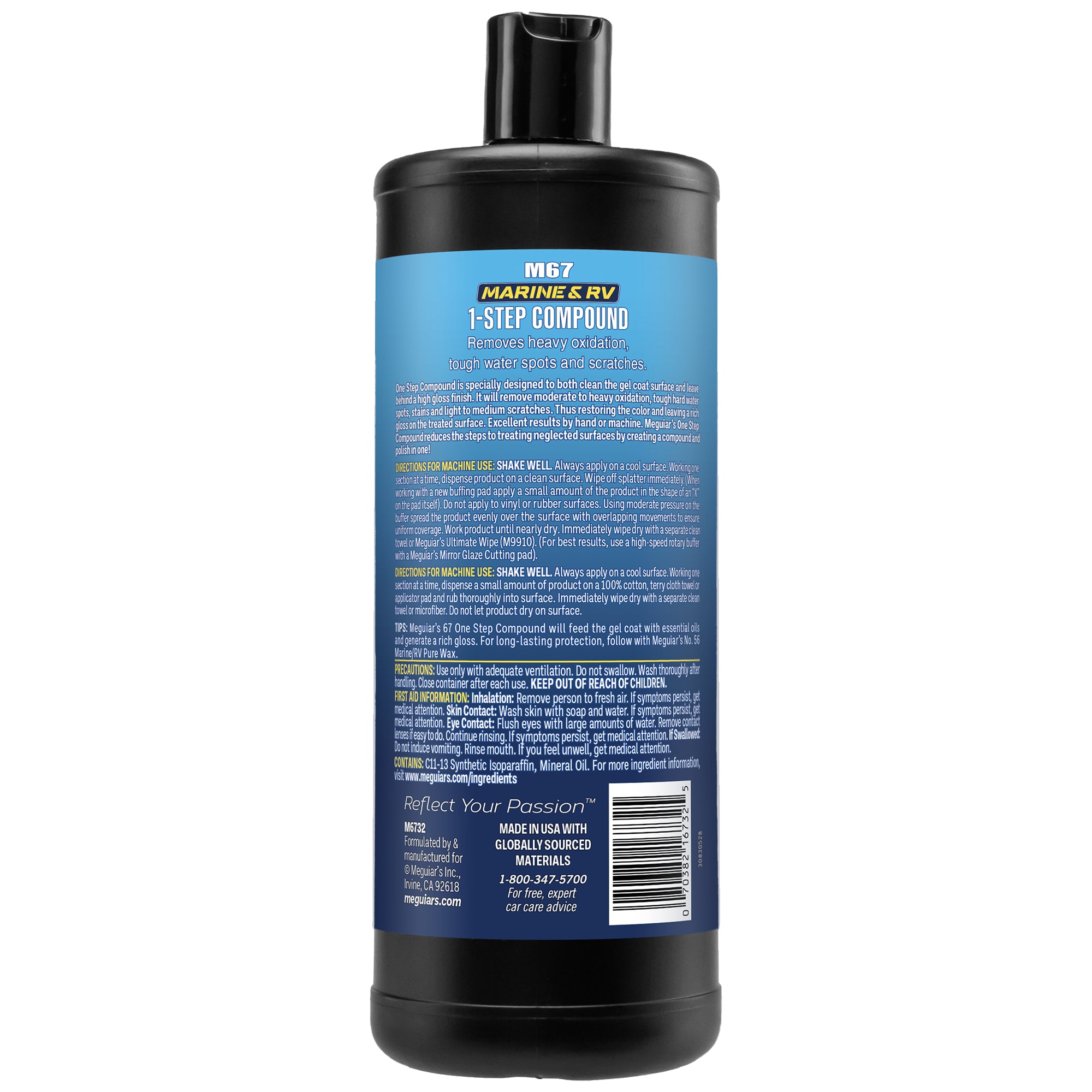 Meguiar's Marine/RV One Step Compound, #67 - 32 oz.