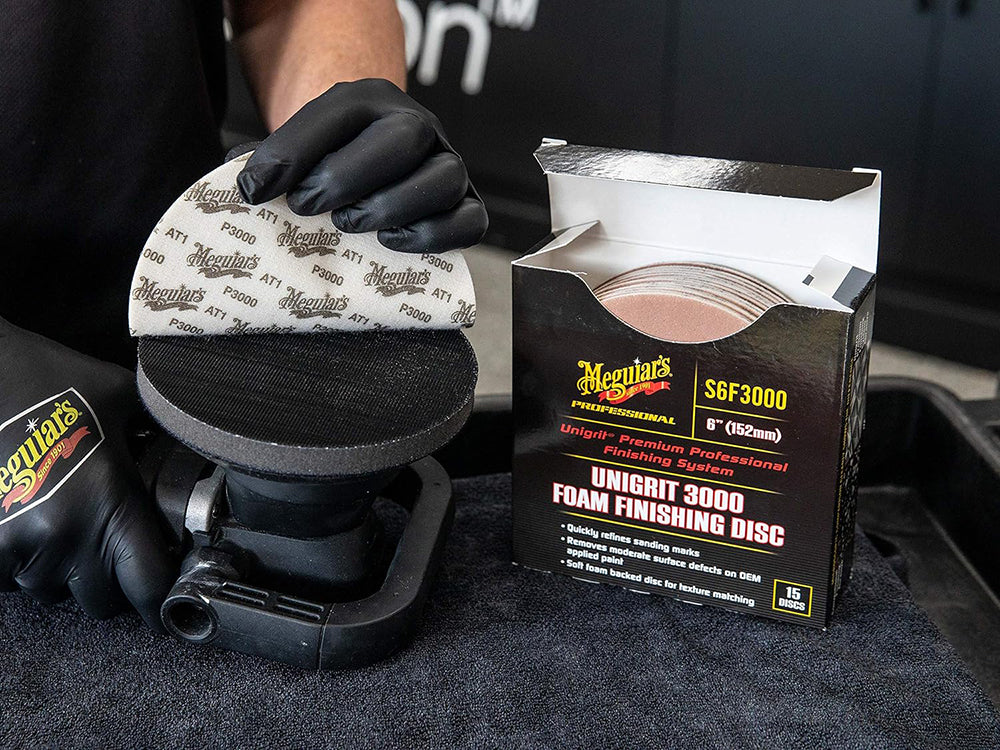 Meguiar's Unigrit Foam Sanding Discs - 6", 3000 grit (box of 15)