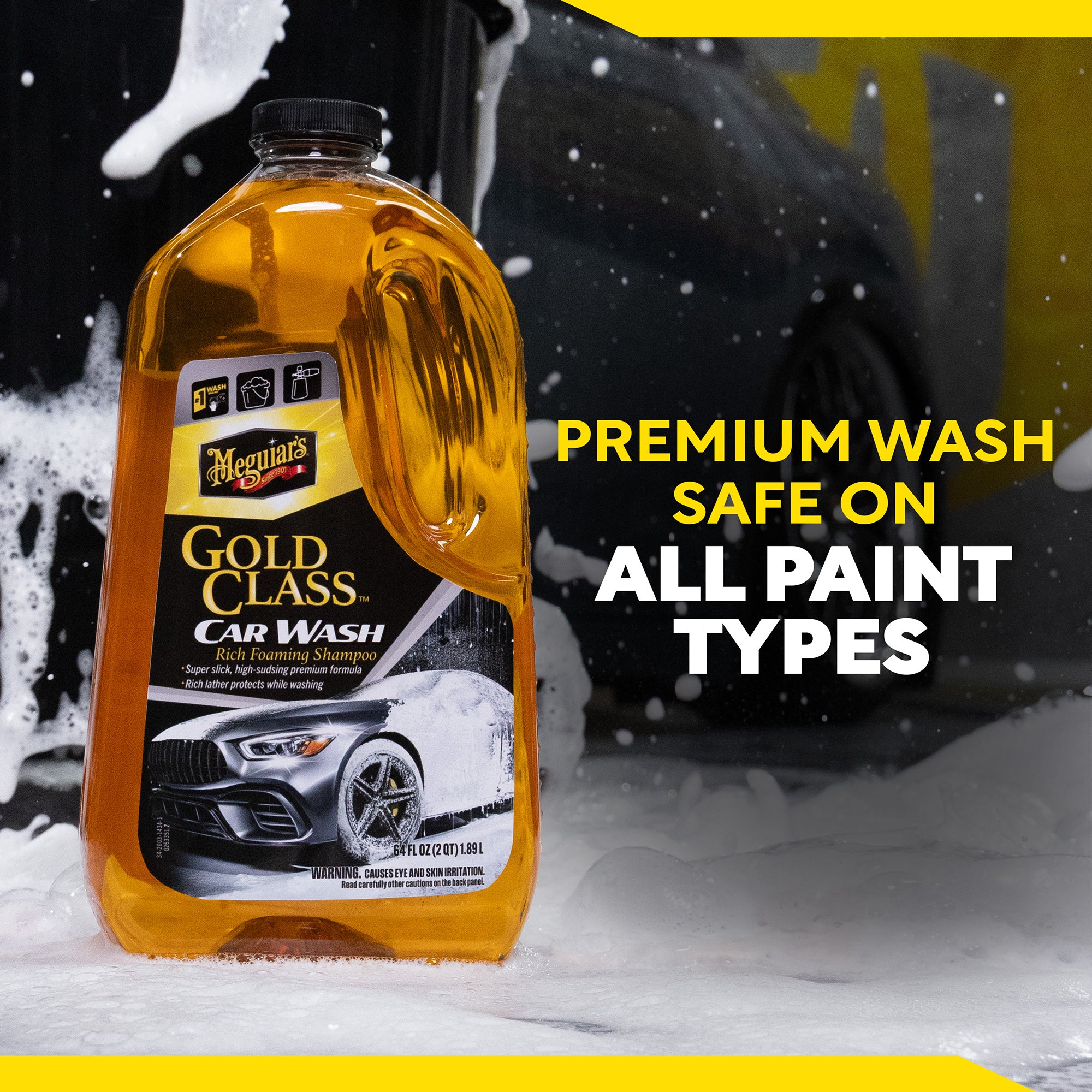 Meguiar's Gold Class Car Wash Rich Foaming Shampoo - 64 oz - G7164