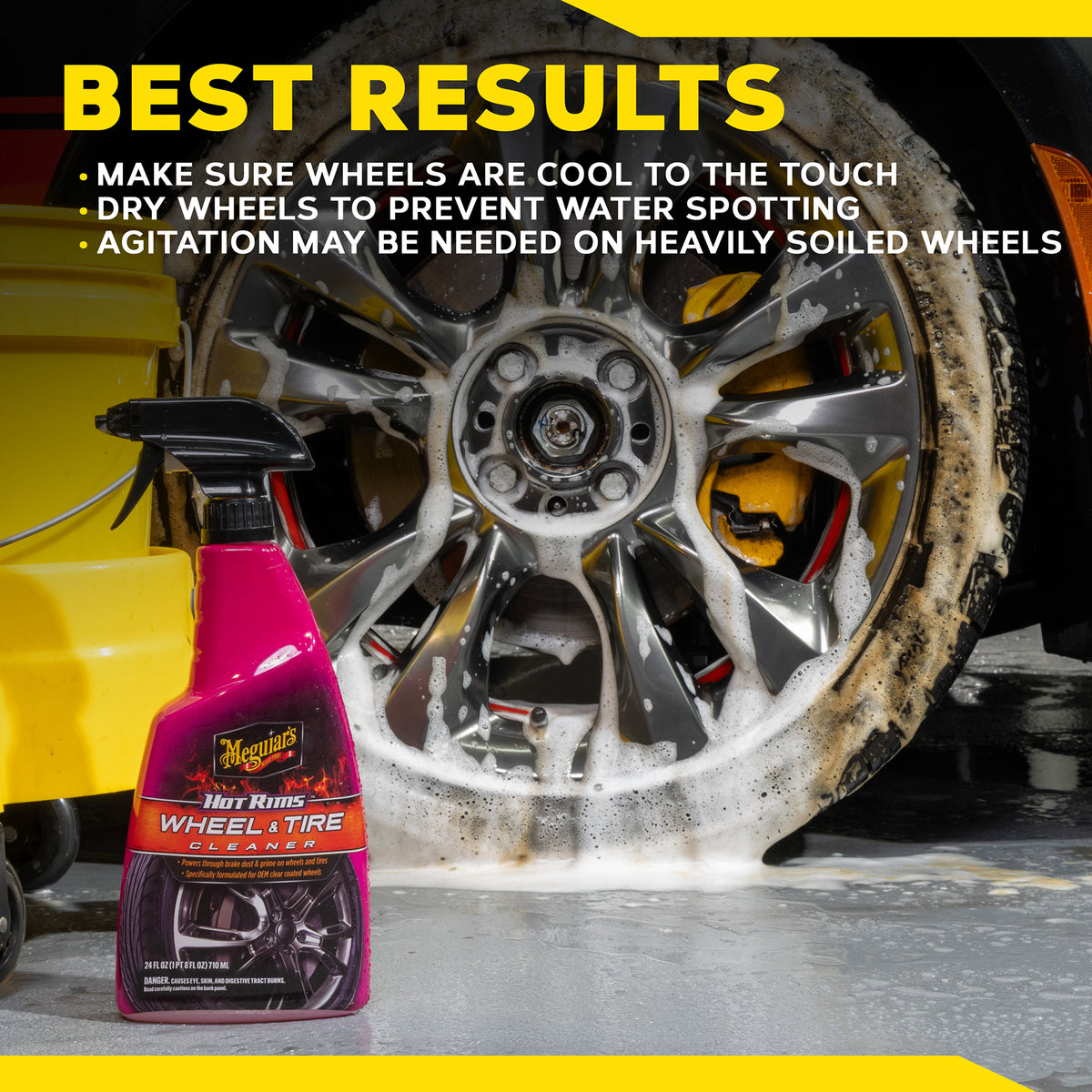 Meguiar's Hot Rims Wheel & Tire Cleaner - 24 oz