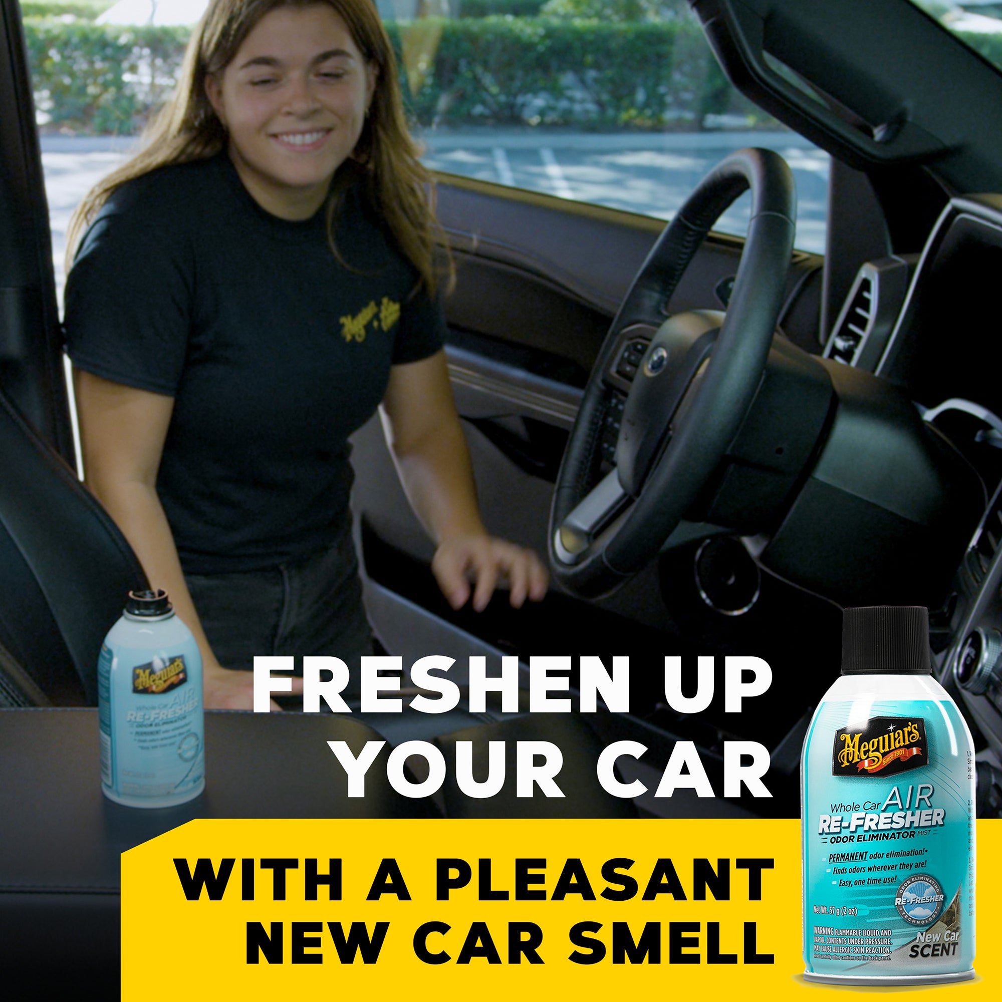Meguiar's Whole Car Air Refresher Odor Eliminator - New Car Scent