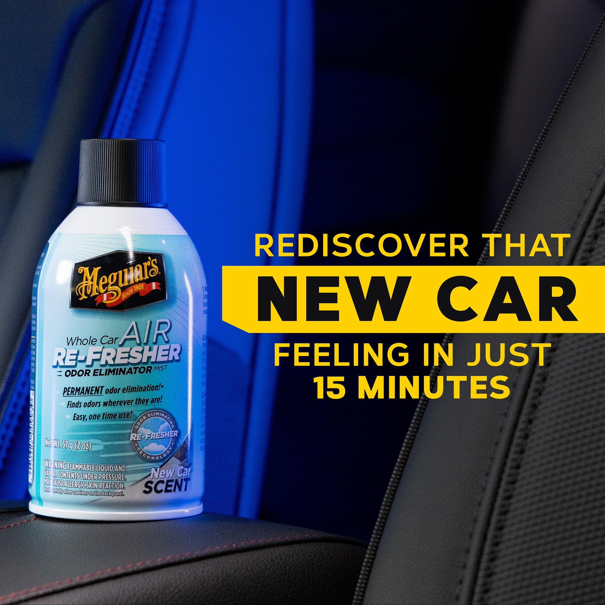 Meguiar's Whole Car Air Refresher Odor Eliminator - New Car Scent