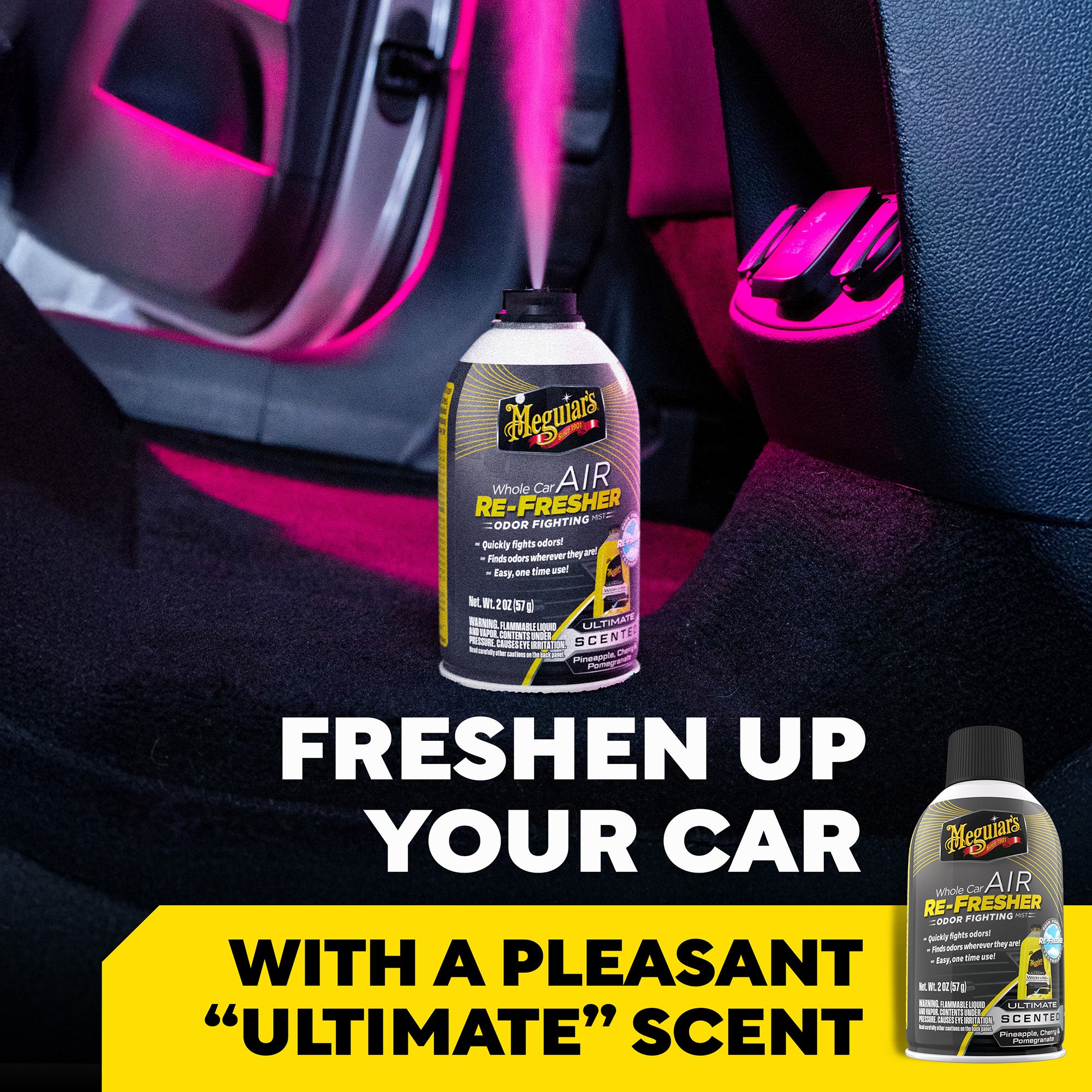 Meguiar's Whole Car Air Refresher - Ultimate Scent (Pinapple, Cherry & Pomegranate)