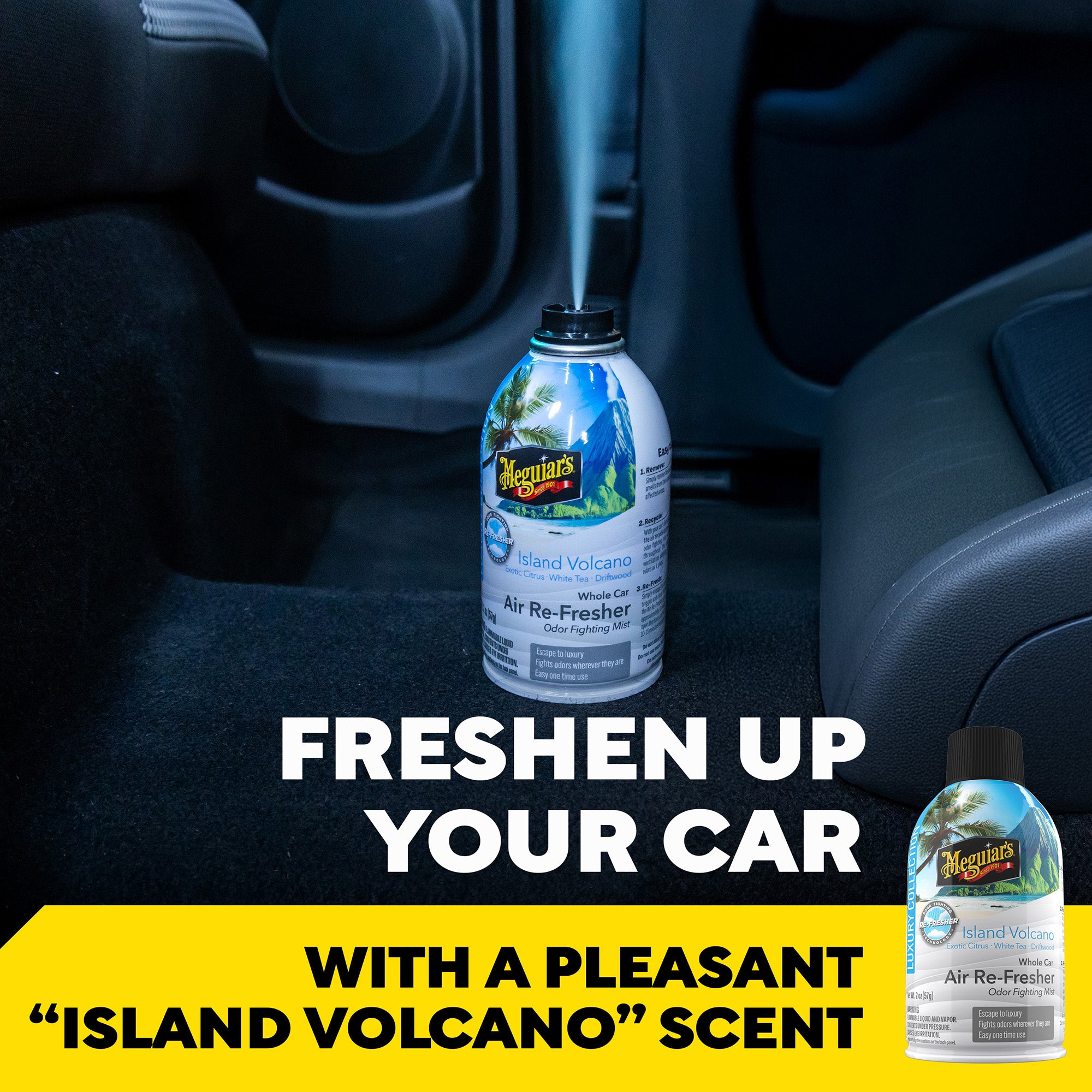 Meguiar's Whole Car Air Re-Fresher Odor Fighting Mist - Island