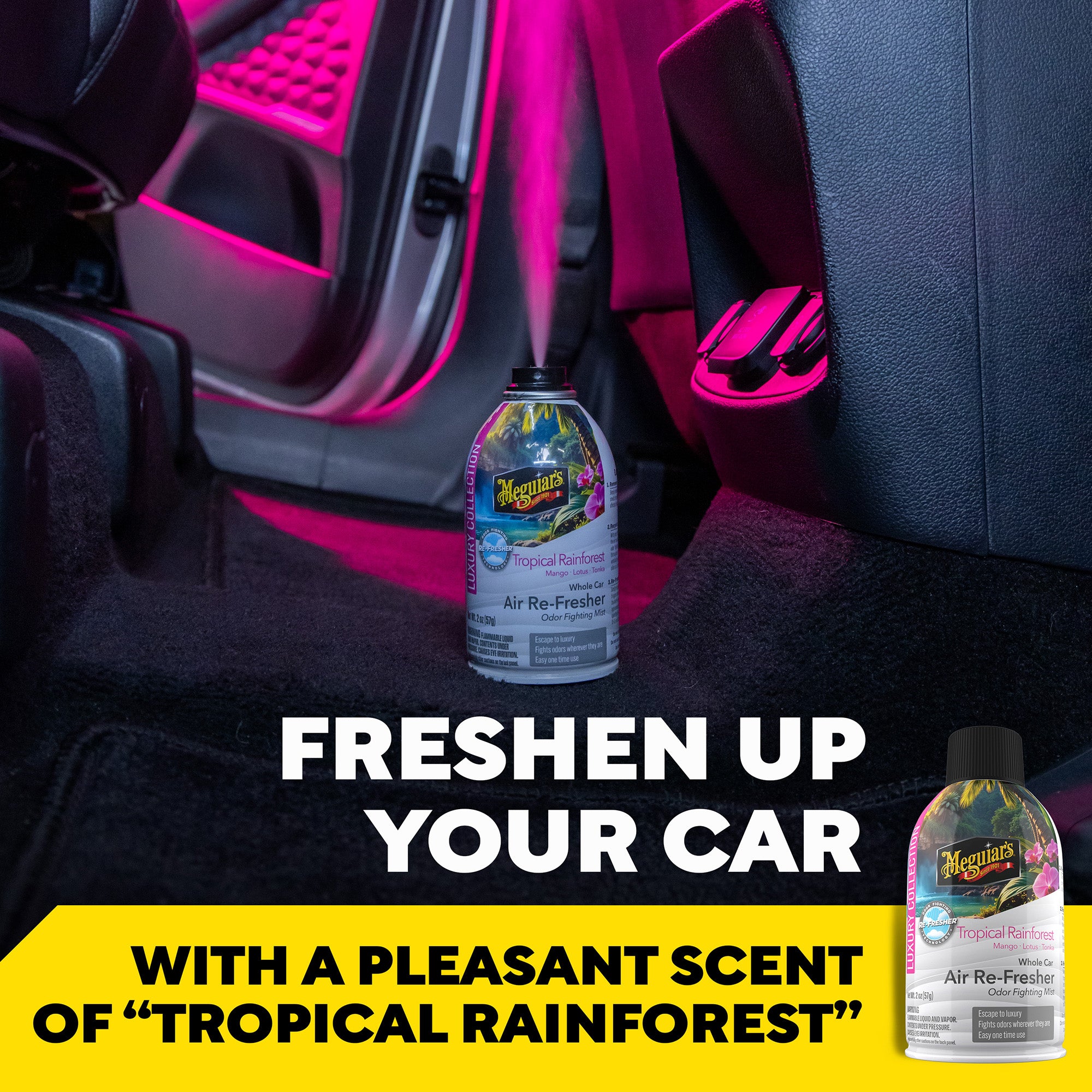 Meguiar's Whole Car Air Refresher Odor Eliminator - Tropical Rainforest Scent
