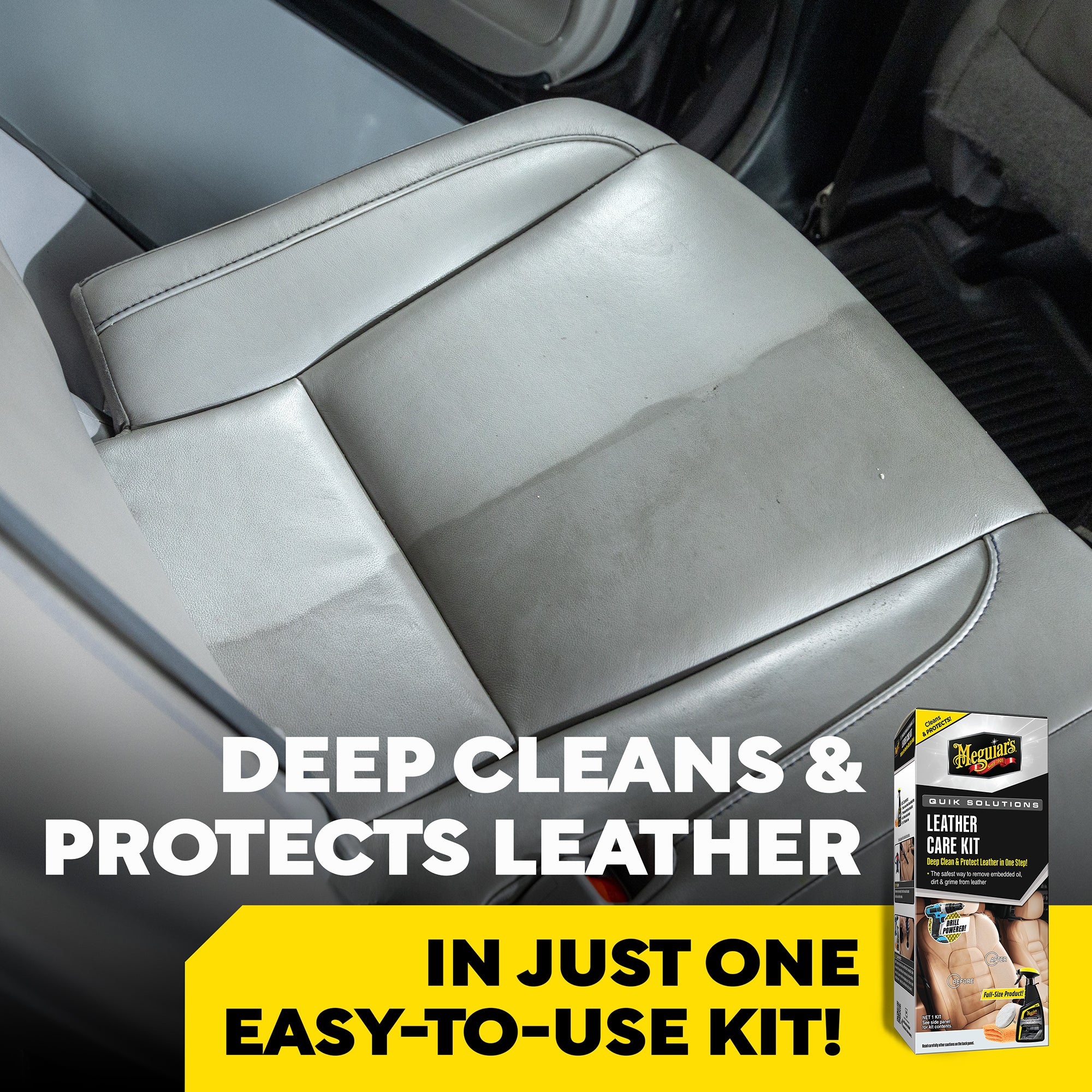Meguiar's Quik Solutions Leather Care Kit