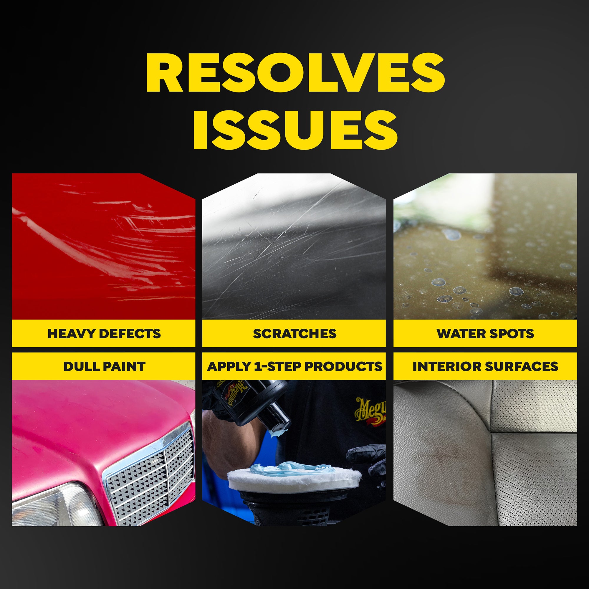 Meguiar's Professional Ultra Universal Microfiber Pads, M6MFP2 - 6
