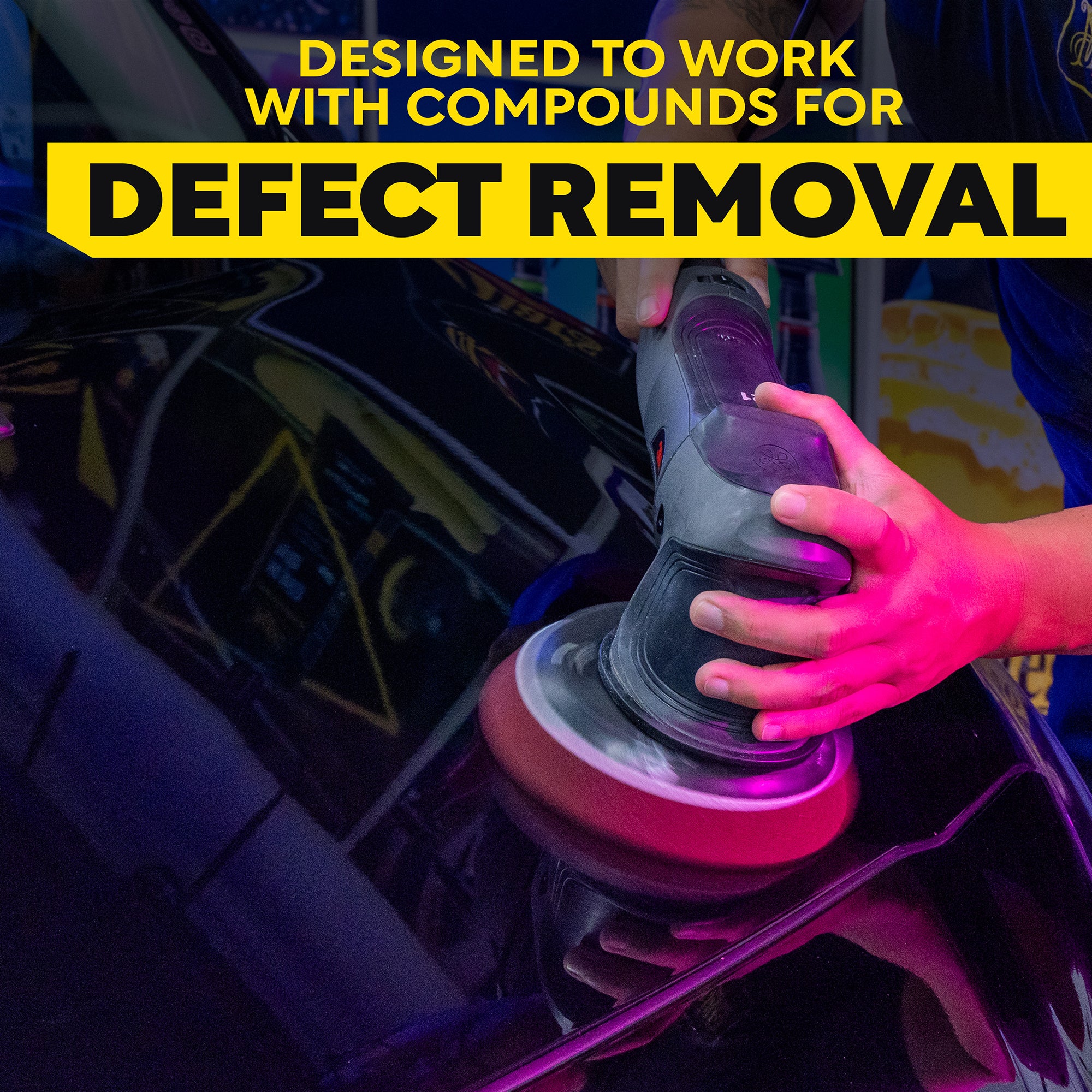 Meguiar's Professional Foam Compounding Pads, M6CFP2 - 6", Red (2 pack)