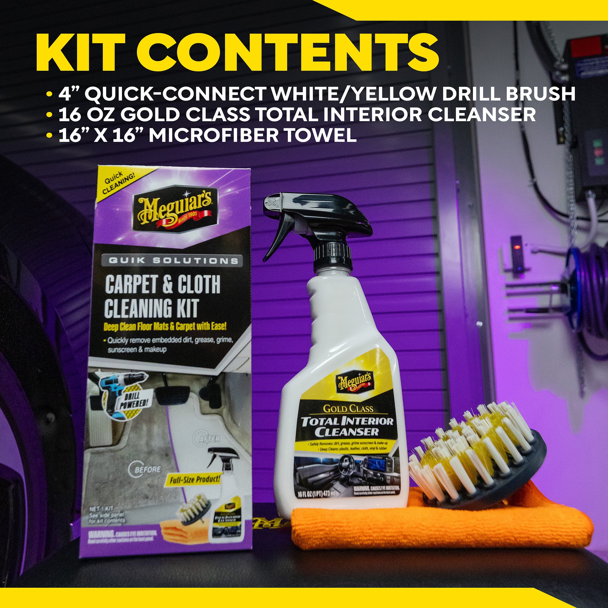 Meguiar's Quik Carpet & Cloth Cleaning Kit