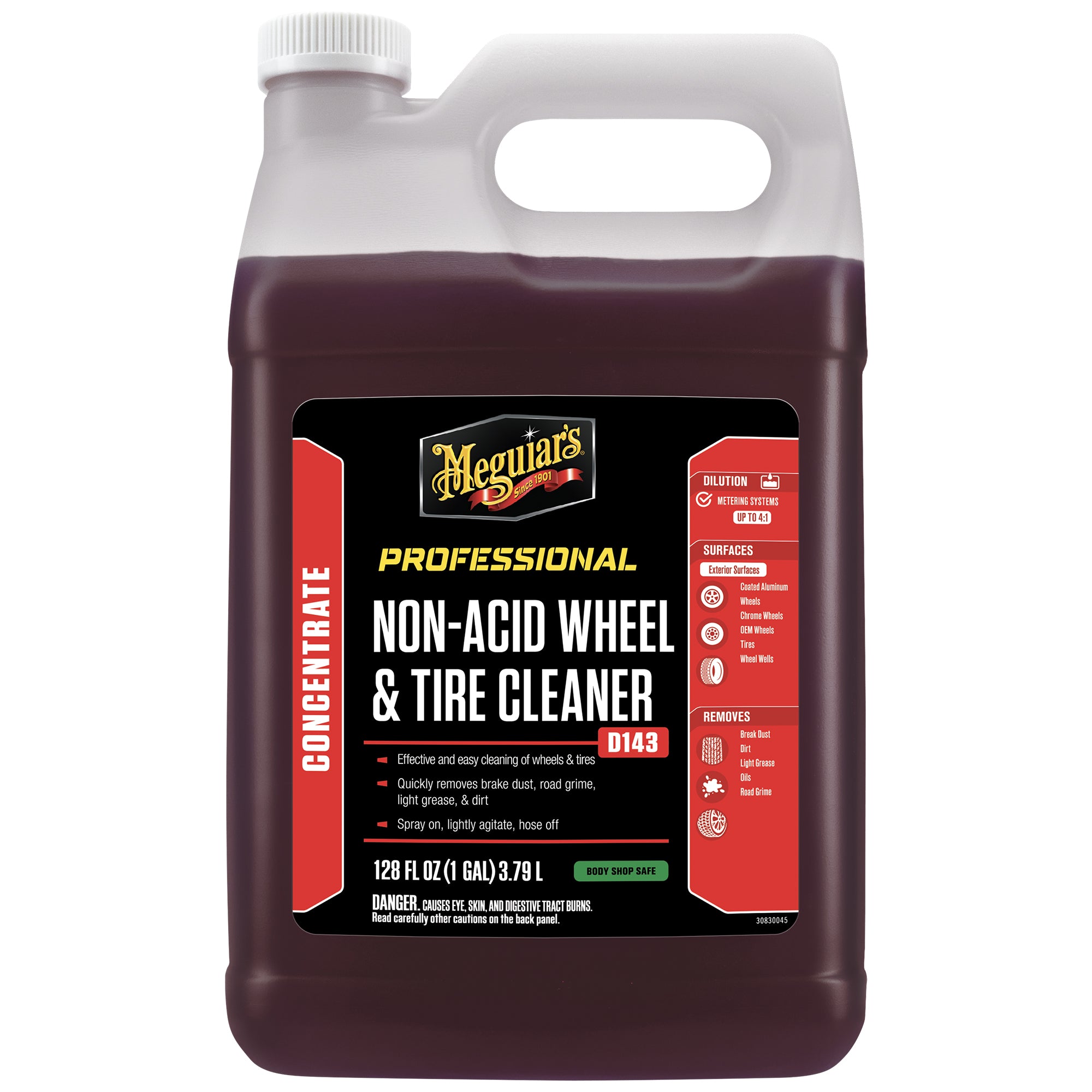 Meguiar's Non Acid Wheel & Tire Cleaner, D143 - 1 gal.