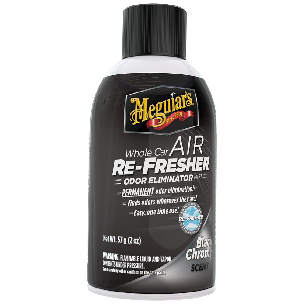 Meguiar's Whole Car Air Refresher Odor Eliminator - Black Chrome Scent