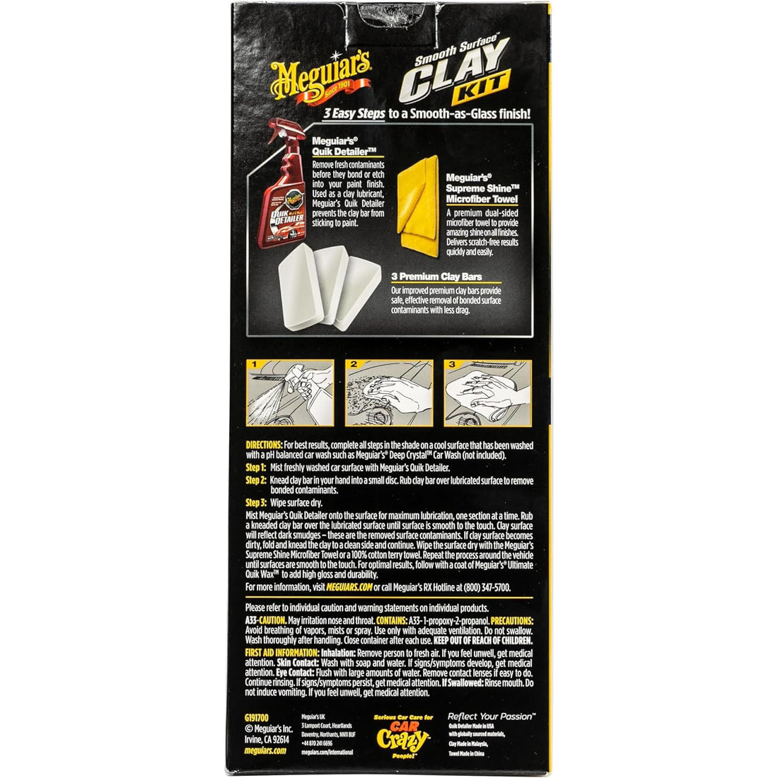 Meguiar's Smooth Surface Clay Kit - G191700