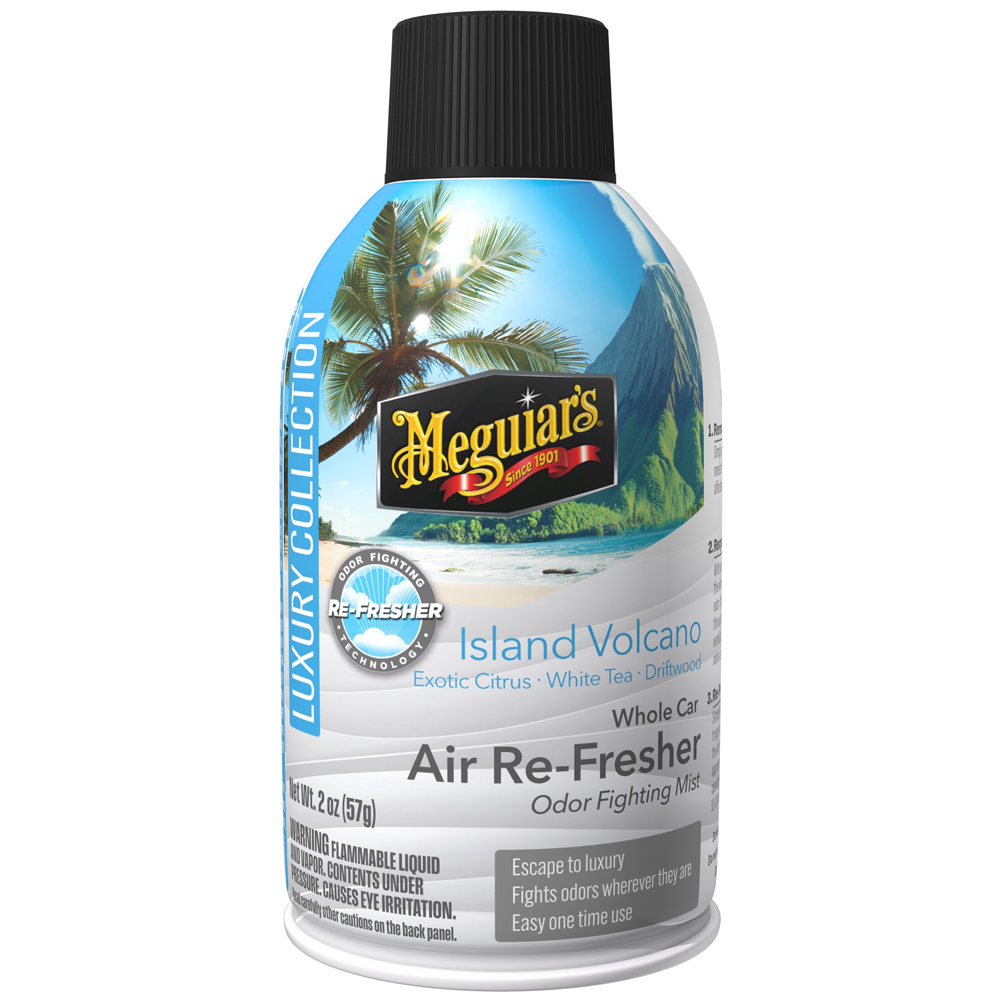 Meguiar's Whole Car Air Refresher Odor Eliminator - Island Volcano Sce