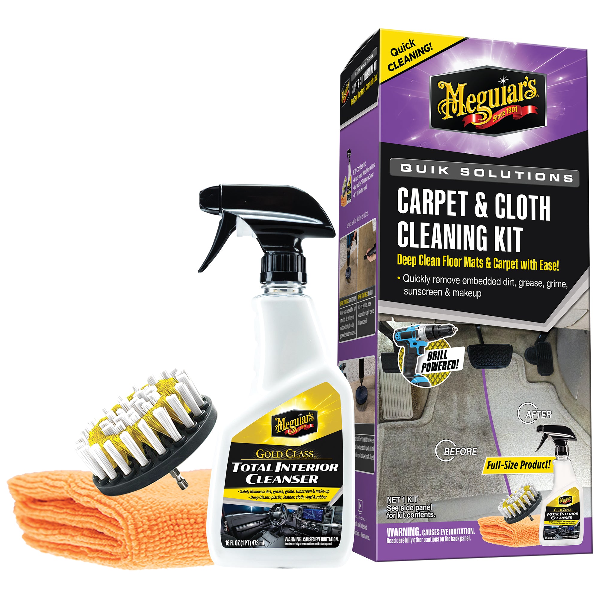 Meguiar's Quik Carpet & Cloth Cleaning Kit