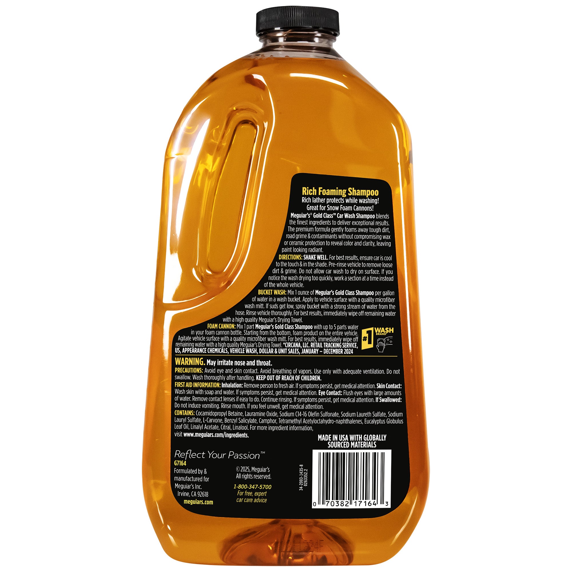 Meguiar's Gold Class Car - Rich Foaming Shampoo - 64 oz