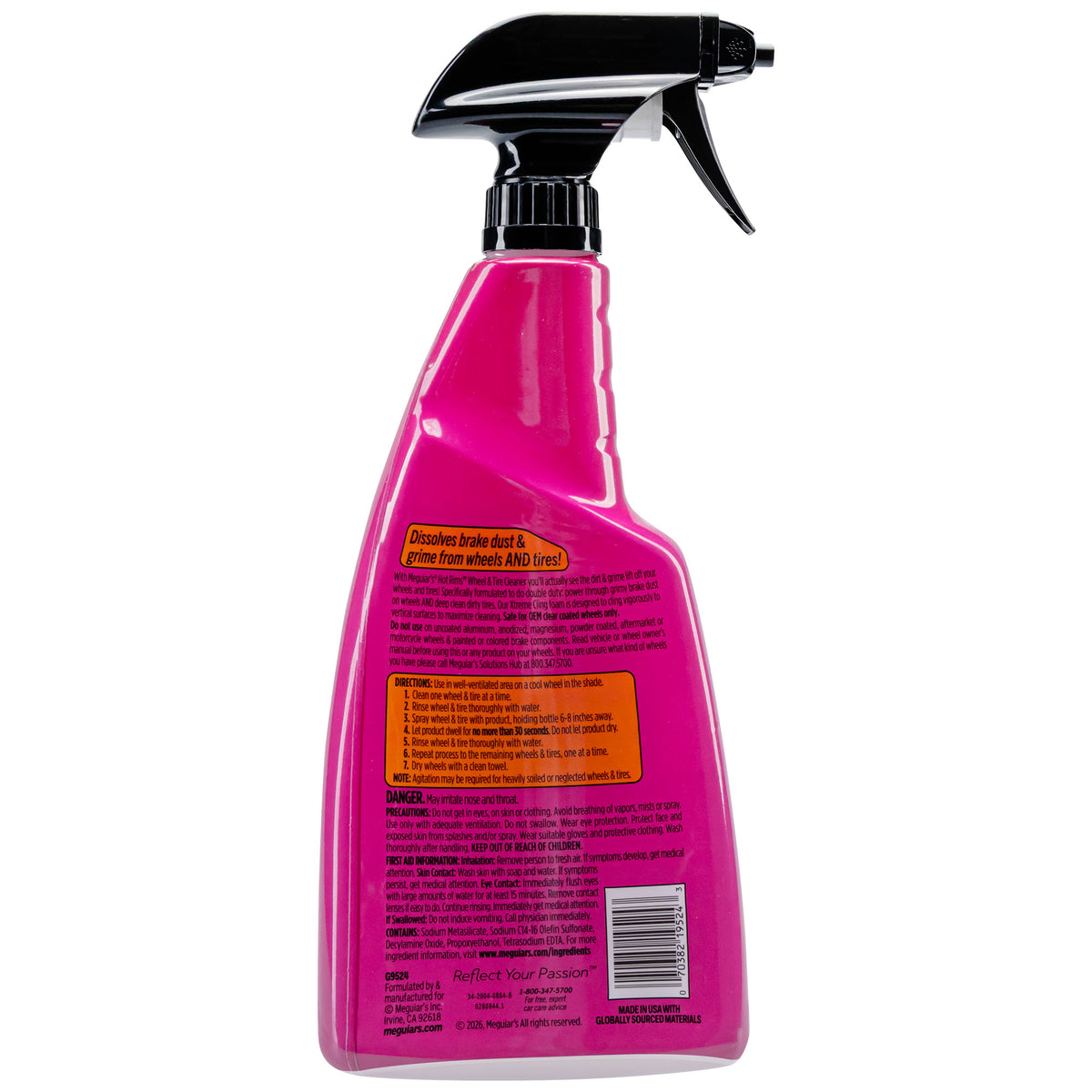 Meguiar's Hot Rims Wheel & Tire Cleaner - 24 oz