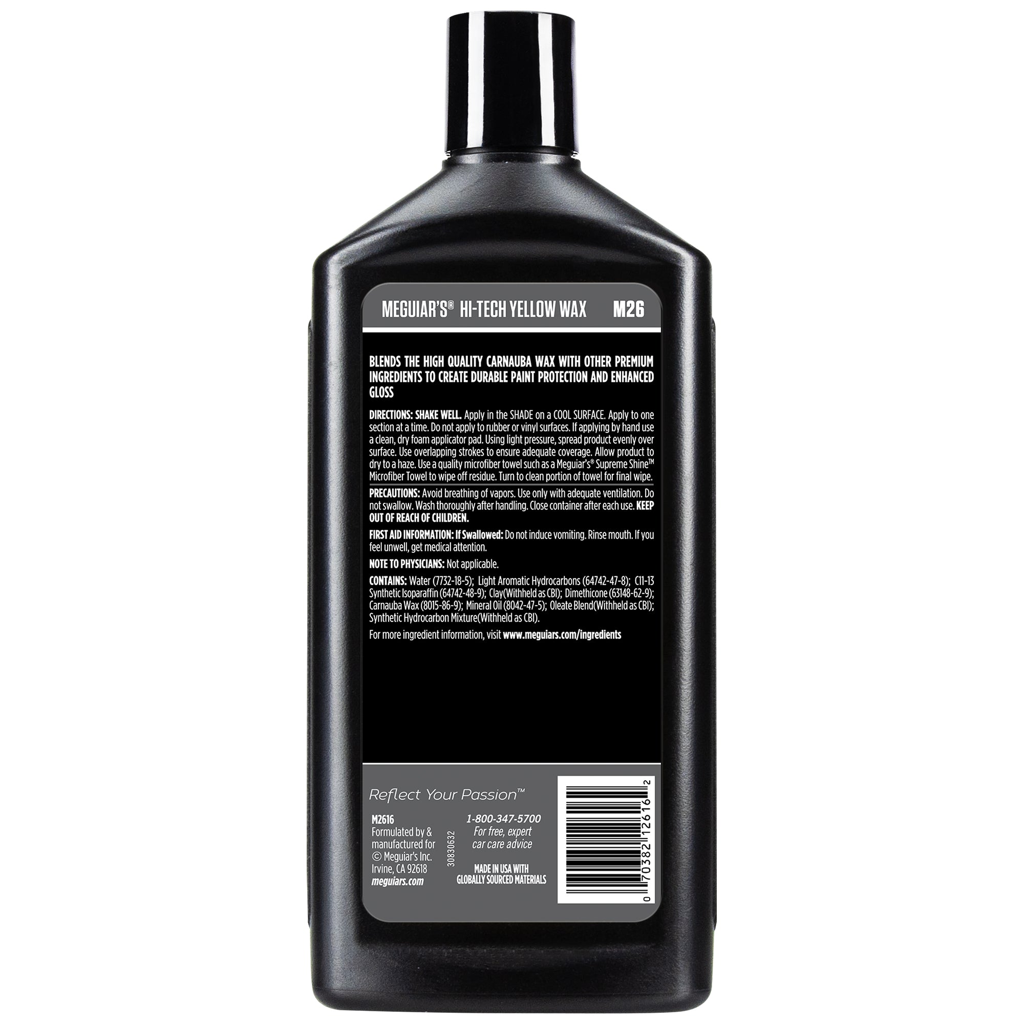 WEB限定カラー Meguiar's HiTech Yellow Wax, M26 - 16 oz. サロペット・オーバーオール・オールインワン