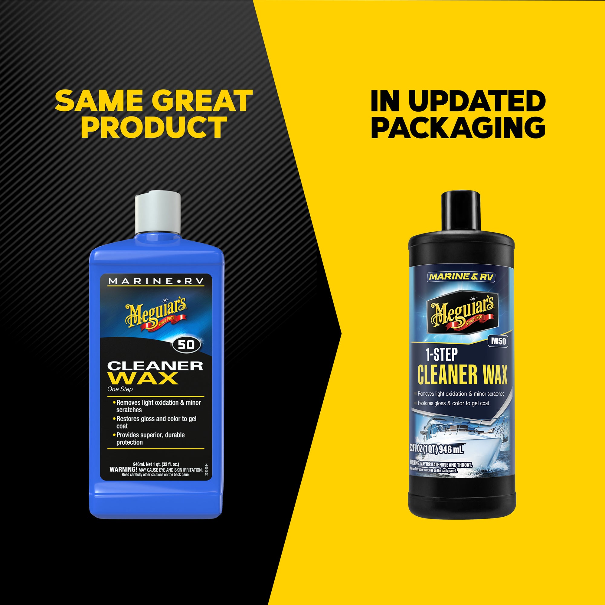 Meguiar's Marine/RV One Step Cleaner Wax, #50 - 32 oz.