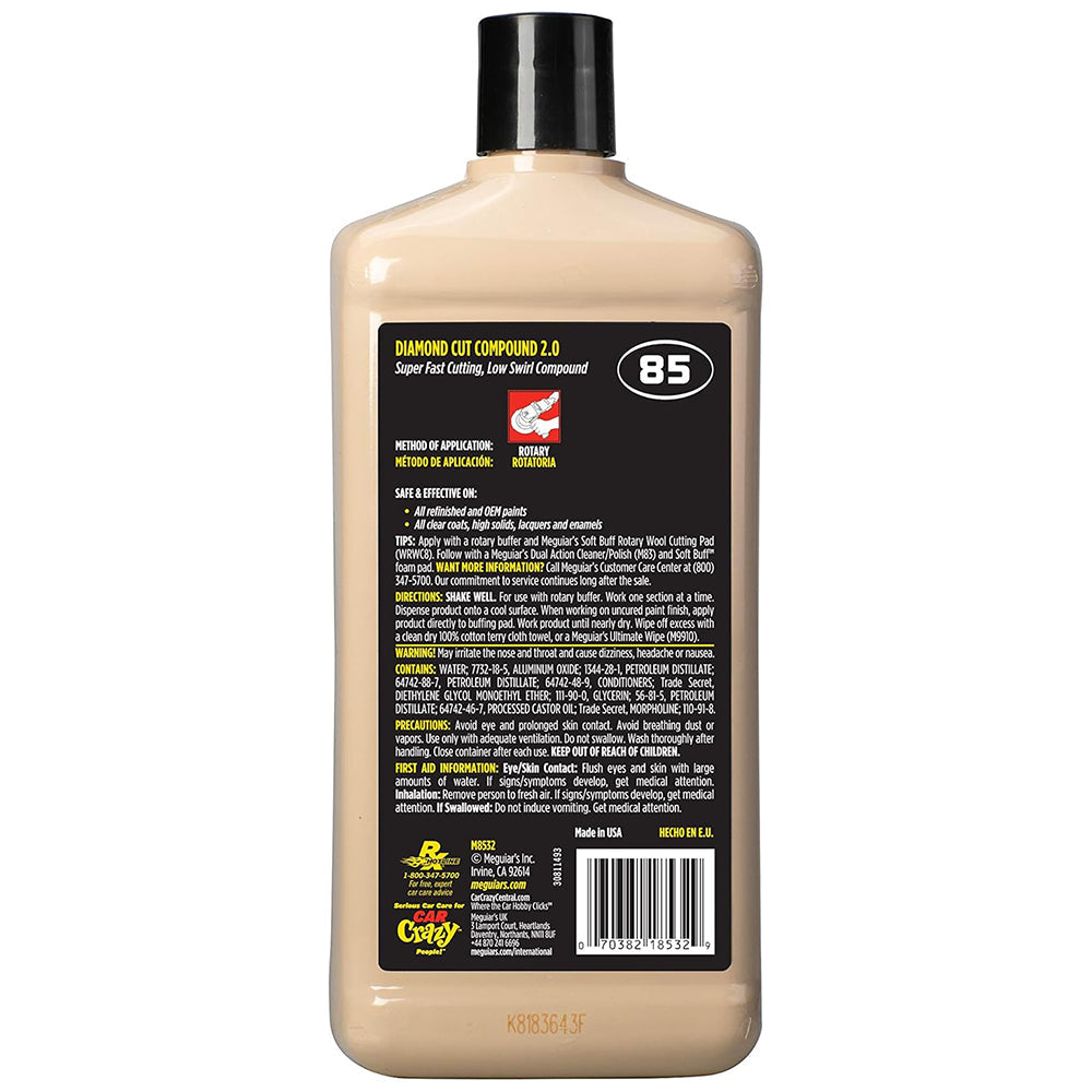 Meguiar's BSP Diamond Cut Compound, M85 - 32 oz.