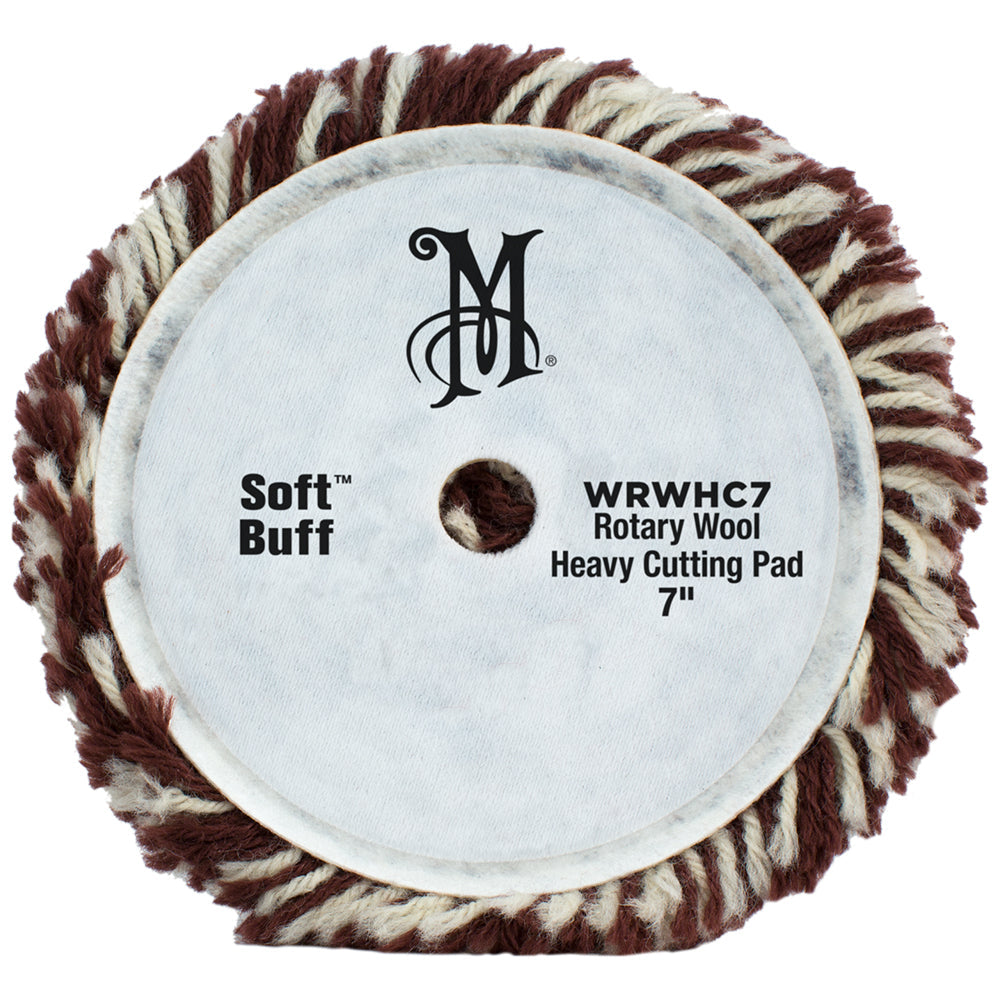 Meguiar's Soft Buff Rotary Heavy Cutting Wool Pad - 7"