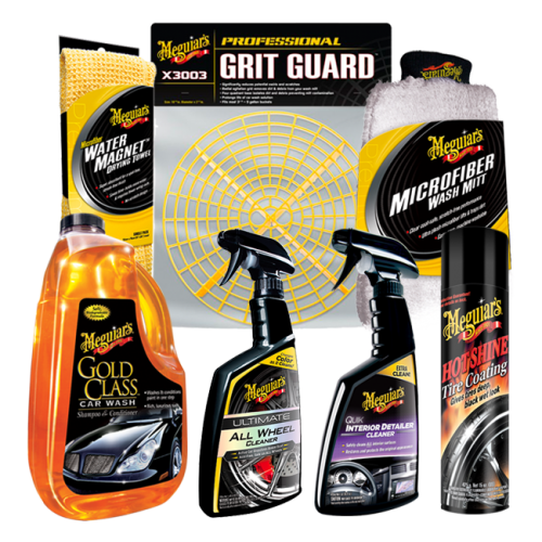 Meguiar's Classic Wash & Wax Kit, Car Cleaning Kit with Car Wash
